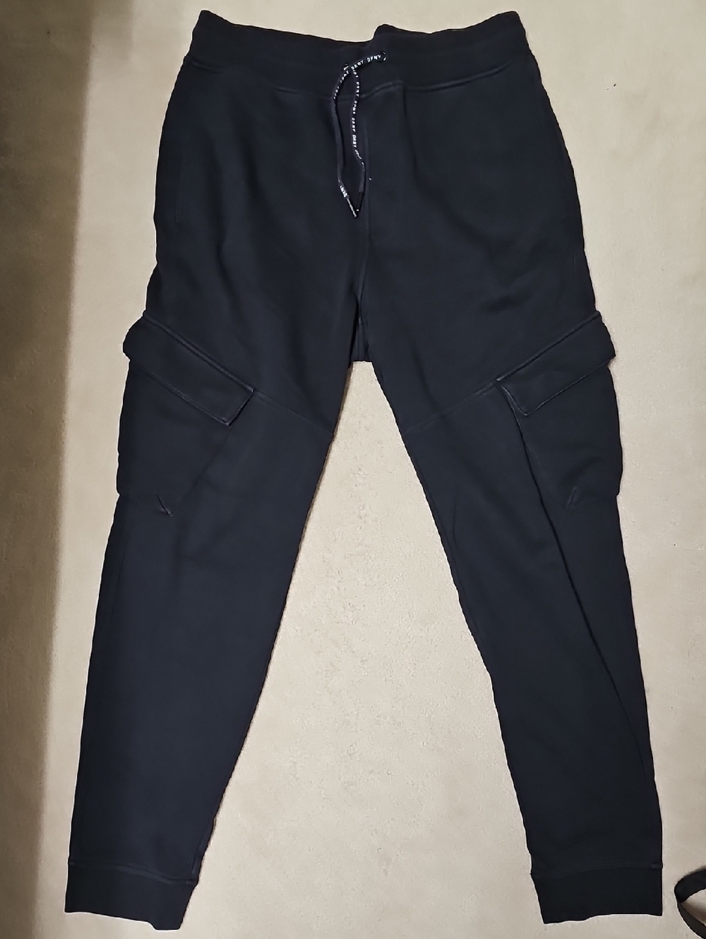 Men's Black Cargo Jogger Pants - DKNY